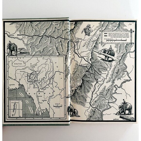 Elephant Bill Lt Col Williams 1950 First Edition Burma Biography HC Photos BKBX5 - Picture 10 of 10
